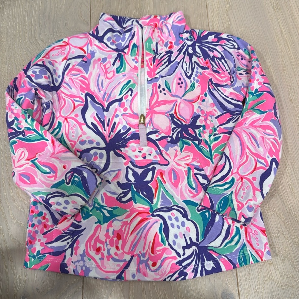 EUC Lilly Pulitzer quarter zip girls 2/3 xs
